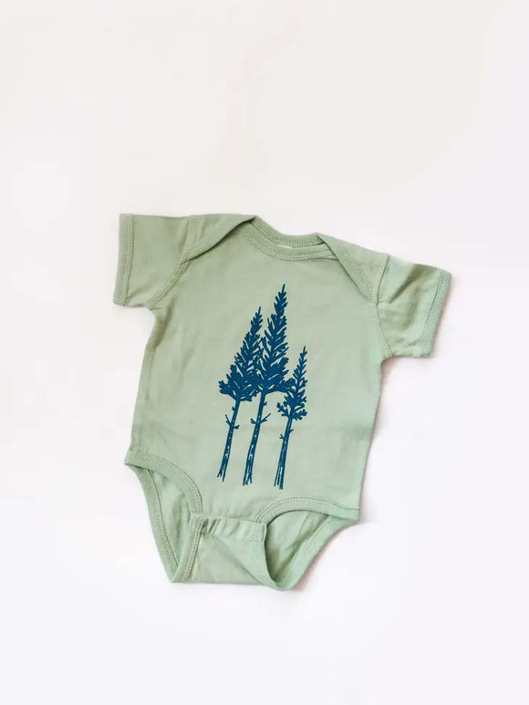 Rustic Three Tree Onesie