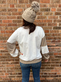 Cable Rib Texture Mix Match Top