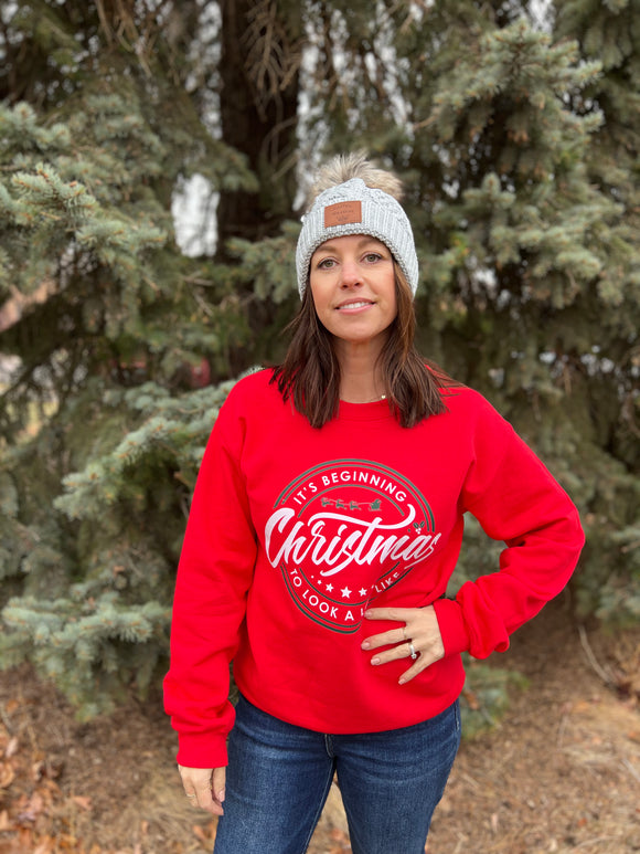 It's Beginning To Look A Lot Like Christmas Graphic Sweatshirt