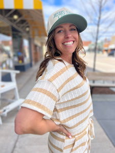 Short Sleeve Striped Top