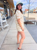 Elastic Waist Striped Shorts