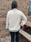 Teddy Brushed Long Sleeve Mock Neck