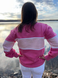 Lakegirl Cloud Fleece Colorblock Crewneck