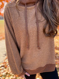 Teddy Brushed Long Sleeve Mock Neck