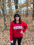 WISCONSIN Sporty Unisex Crewneck