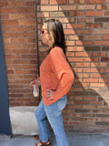 Mineral Washed Long Sleeve Thermal Ribbed