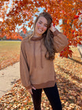 Teddy Brushed Long Sleeve Mock Neck