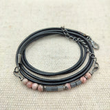 Leather Morse Code Bracelet