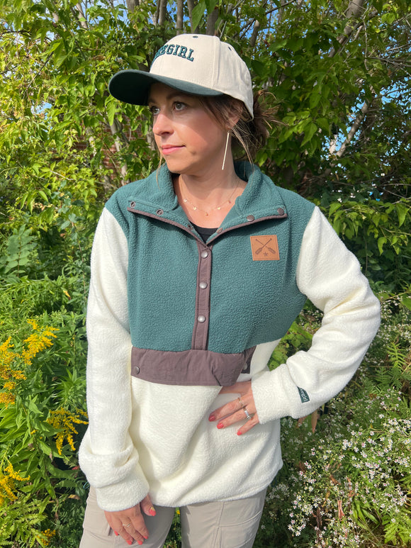 Lakegirl Sherpa Snap Pullover