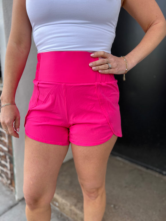 Highwaist Athlesiure Split Shorts