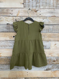 Youth RUFFLE SHOULDER TIERED ROMPER