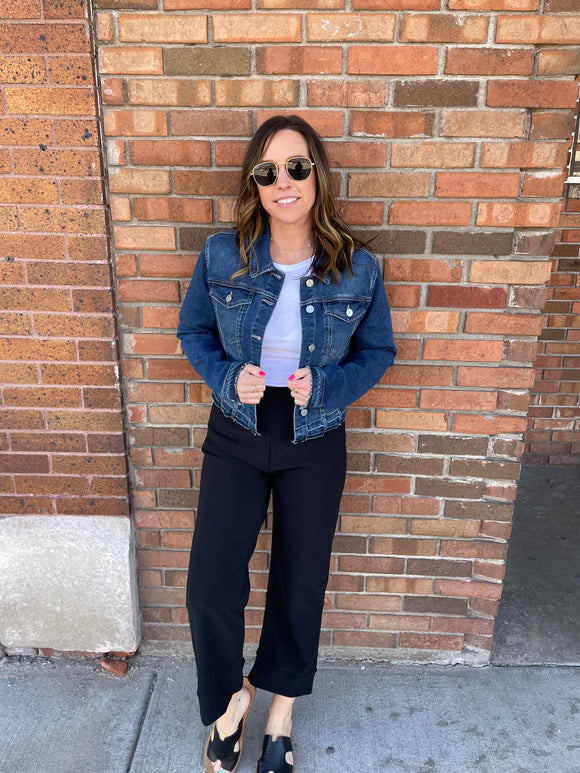 Cropped Wide Leg Pants