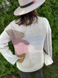 Abstract Knit Pullover Sweater