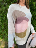 Abstract Knit Pullover Sweater