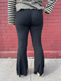 Ribbed Flare Yoga Pants