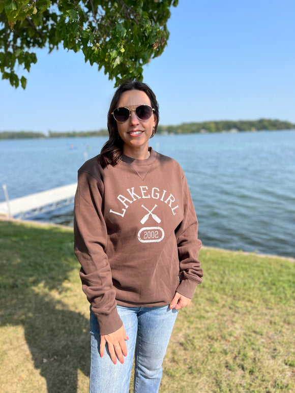 Lakegirl Sanded Fleece Crewneck Sweatshirt