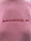 "Birchwood" Embroidered Crew Sweatshirt