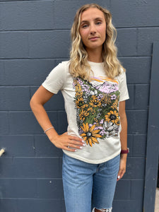 Flower Meadow Ladies Relaxed Tee