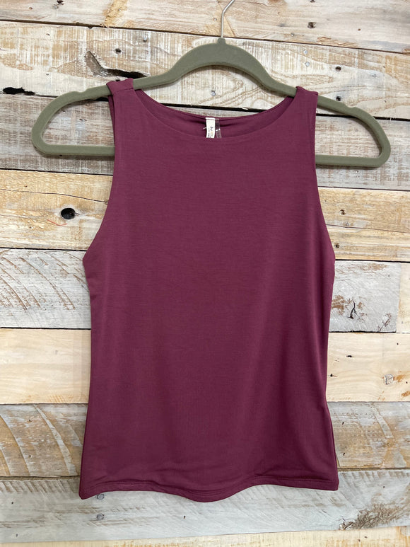 Boat Neck Double Lined Fitted Tank