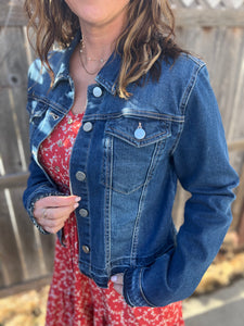 Risen Released Hem Detailed Denim Jacket