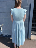 Flutter Sleeve Maxi Dress