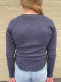 Mineral Washed Thermal Knit Henley