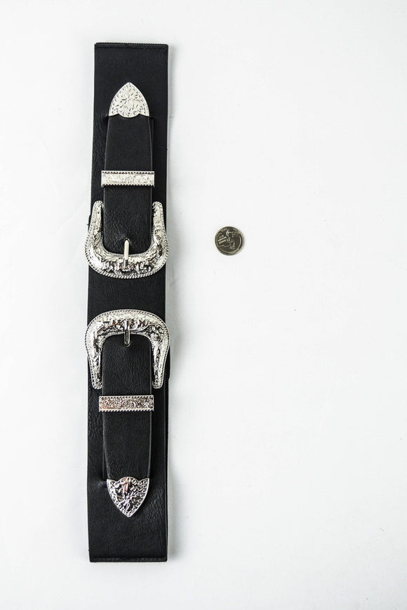 Double Western Buckle Belt