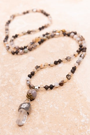 Skyla Beaded & Stone Necklace