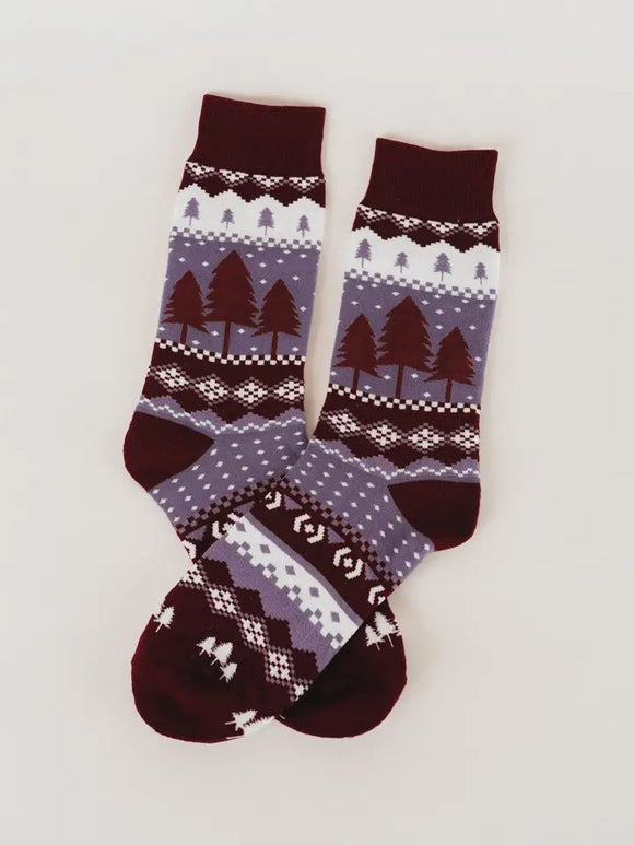 Tree Pattern Unisex Socks