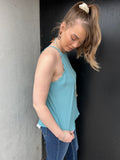 Scallop Edge High Neck Tank