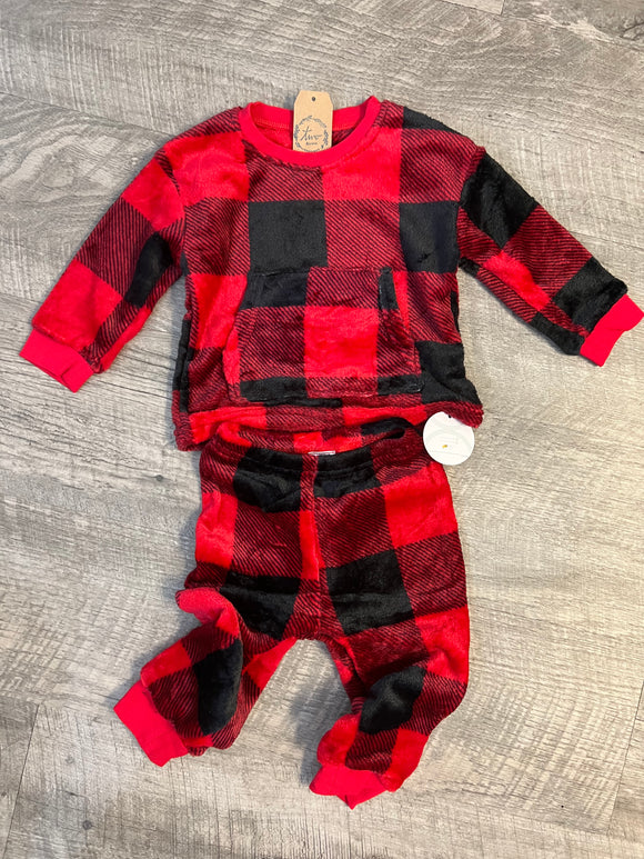 Plaid 2 Piece Lounge Set