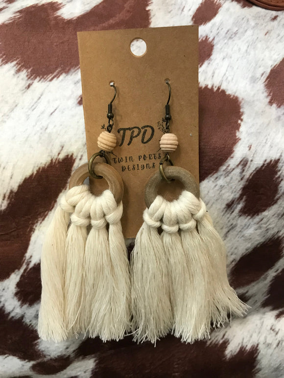 Twin Ports Macrame Earrings